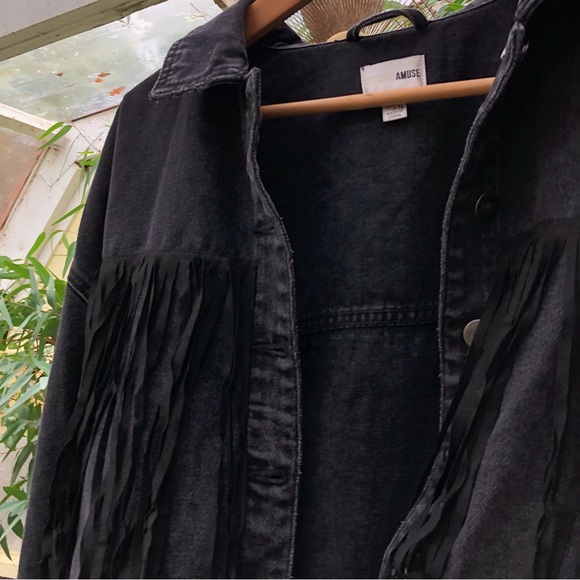 Denim Tassel Jacket - Picture 3 of 5